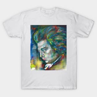 WOLFGANG AMADEUS MOZART watercolor portrait.1 T-Shirt